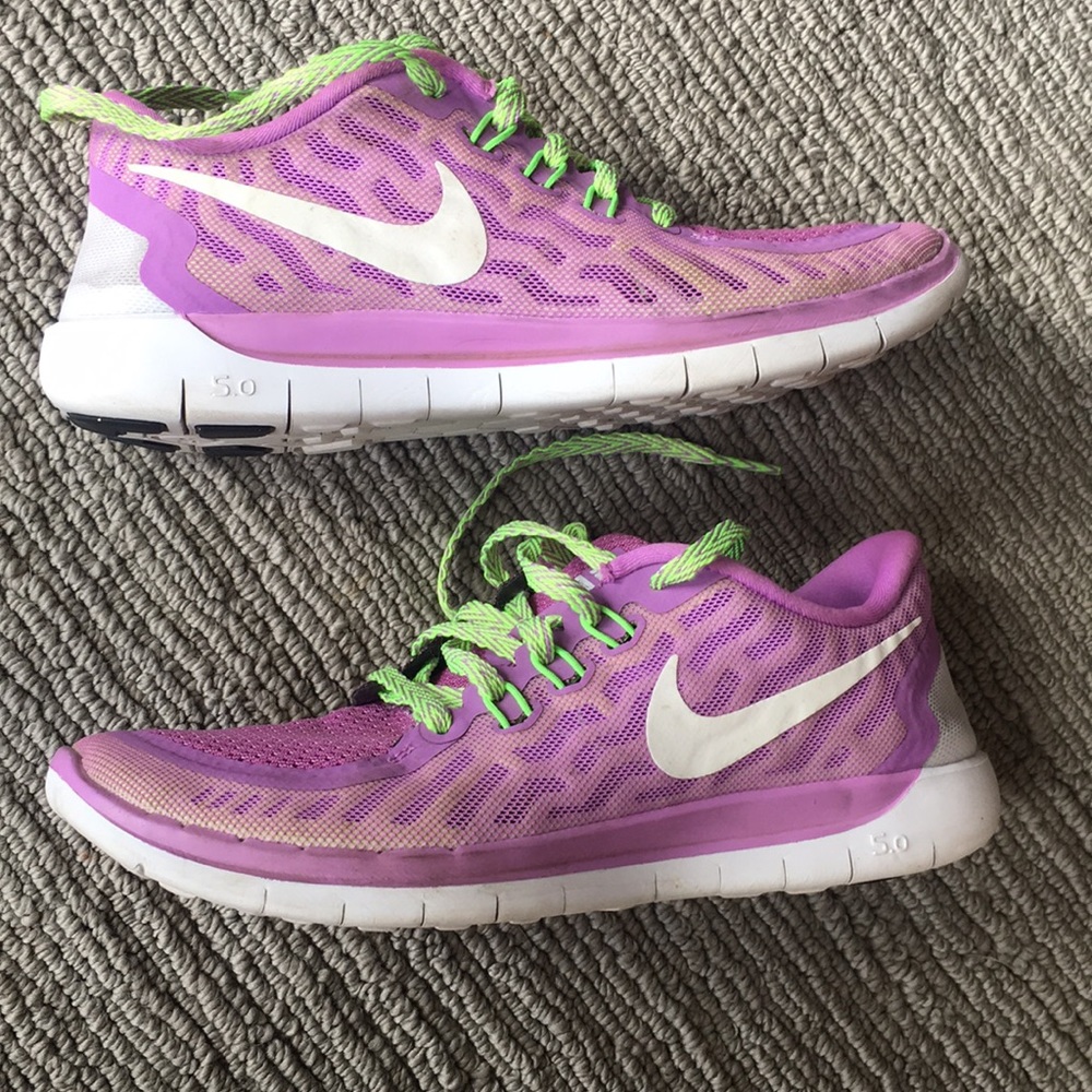 Nike Free 5.0 size 5.5 youth girls 6.5 women’s